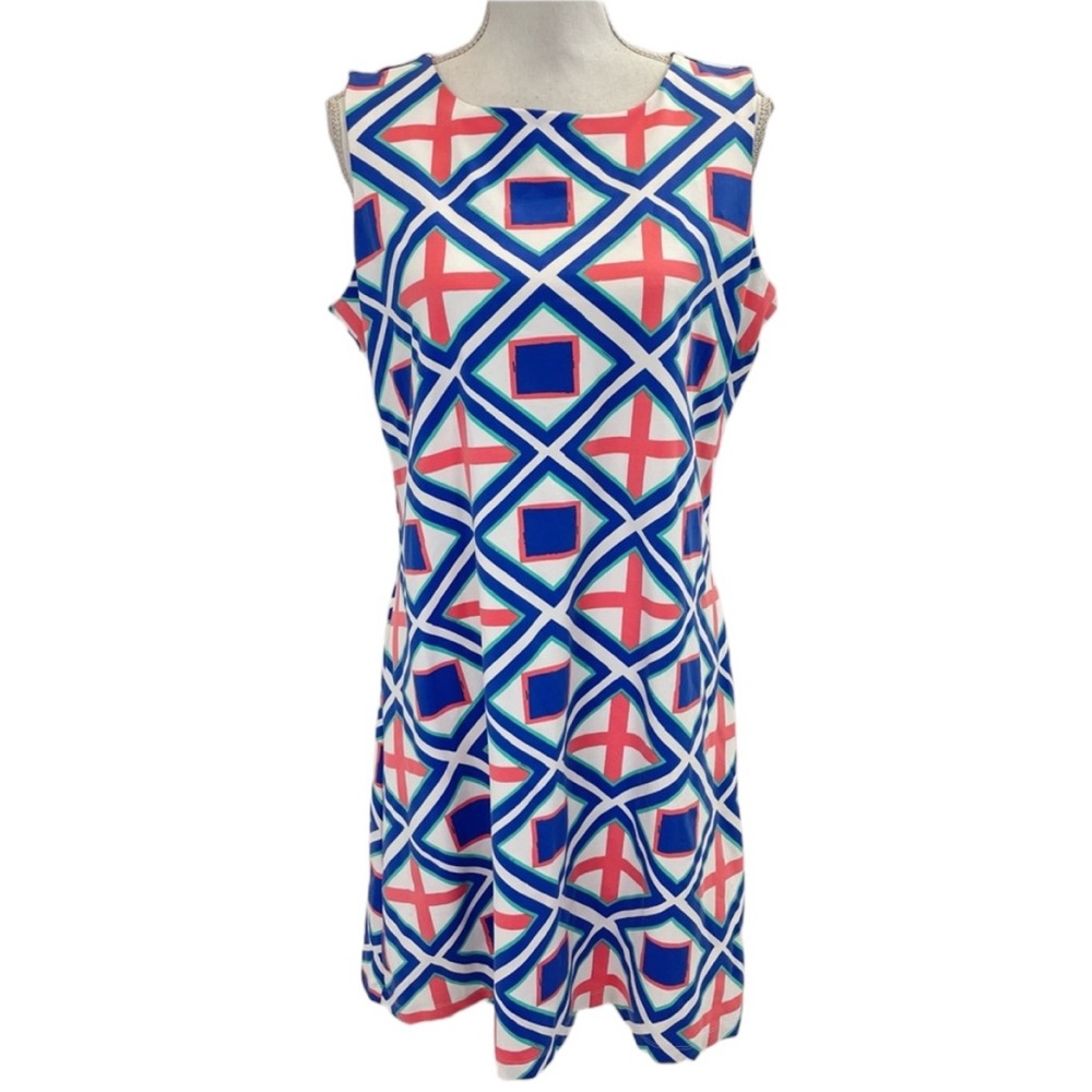 MAHI GOLD Dress XL Blue/Pink